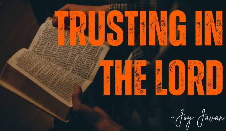 Trusting In The Lord ~ Joy Javan