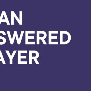 Be an answered Prayer ~ Shiku Waini