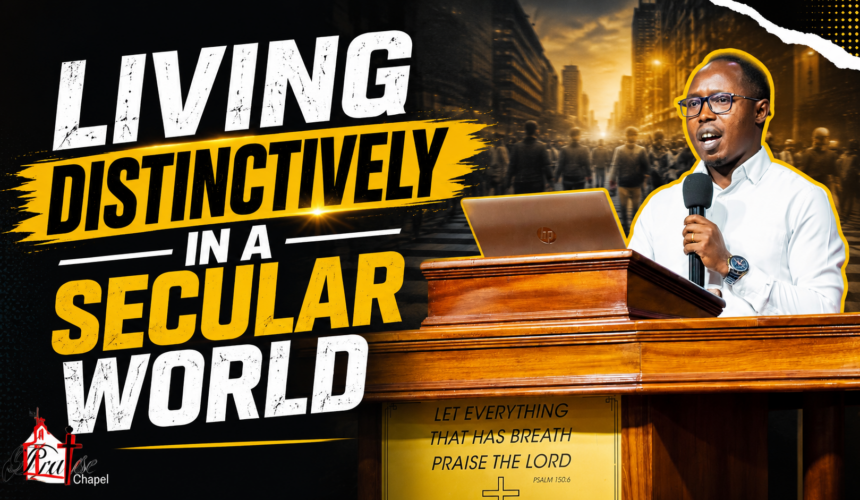 Living Distitinclively In A Secular World ~ Bro Joel Mbuvi